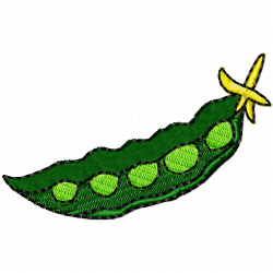 Peas Embroidery Design 3 Peas Embroidery Design 3